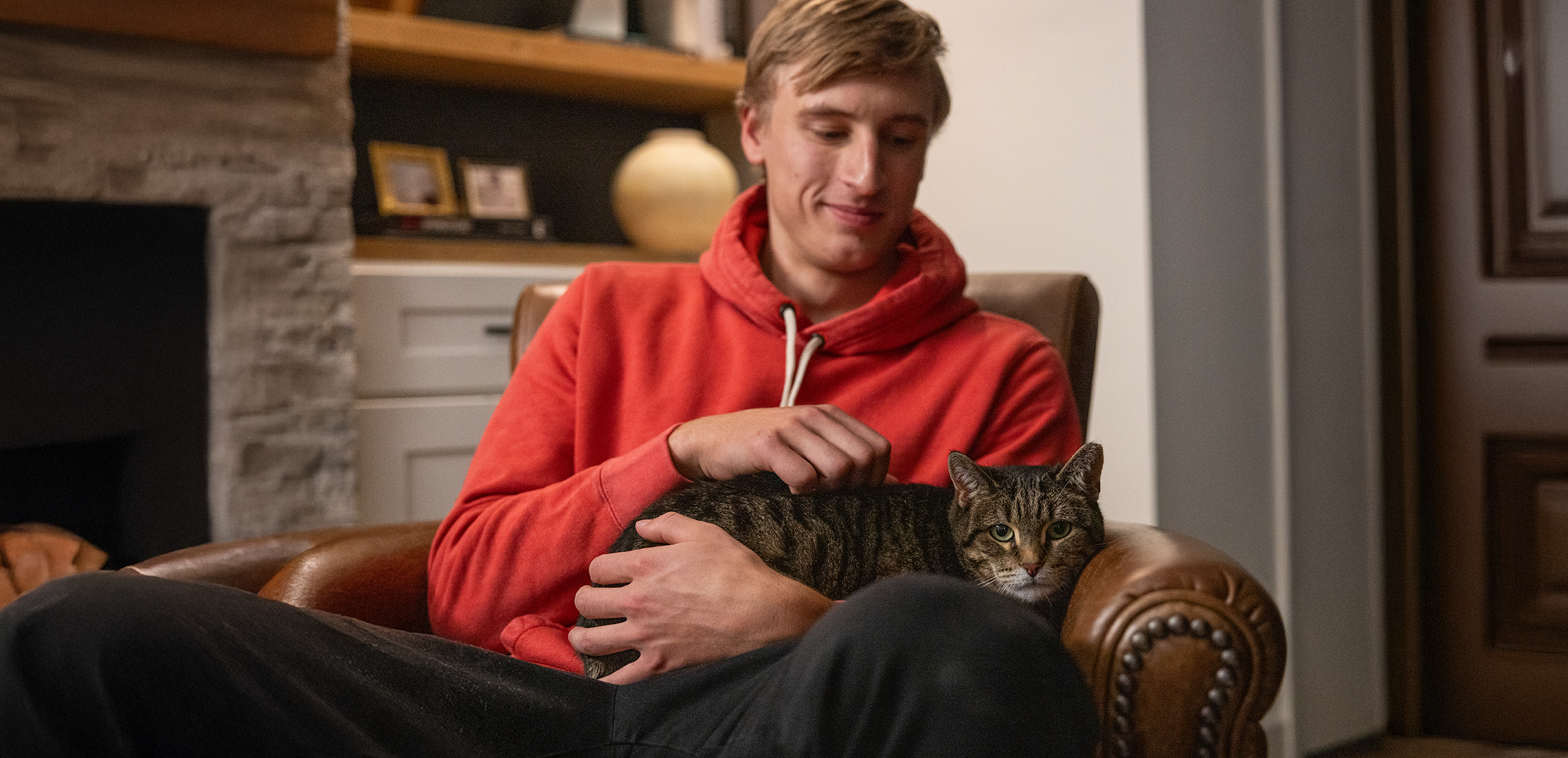 Jordan Stolz og Mitzi
