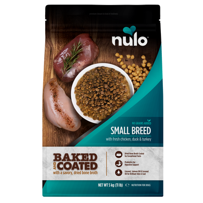 Baked & Coated små raser kylling, and og kalkun oppskrift til hunder