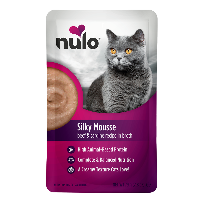 Silkemyk Mousse biff og sardin oppskrift til katter